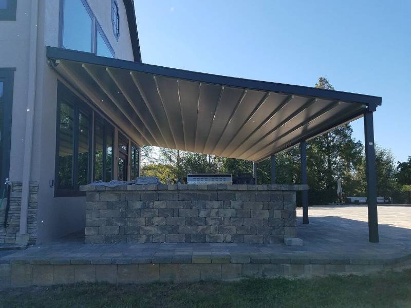 pergola with canopy